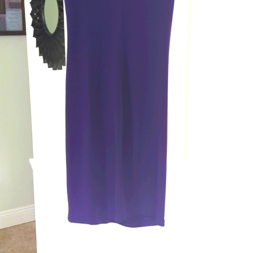 Enfocus Studio Purple Ruffle Midi Dress Size 16 - Picture 8 of 12